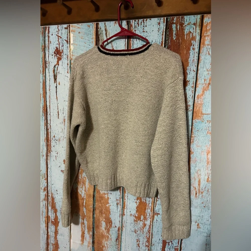 J. Crew Tennis Style V-Neck Sweater 88% Wool